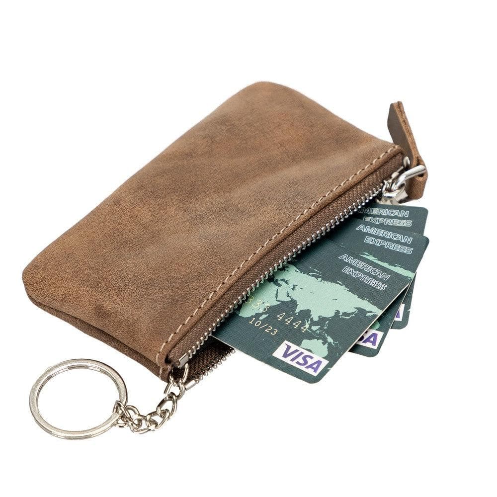 Multima Leather Card Holder - TORONATA - color_ Dark Brown