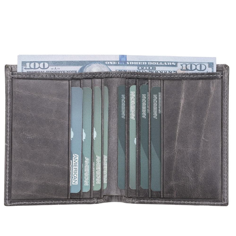 Yetta Leather Card Holder - TORONATA - color_ Gray
