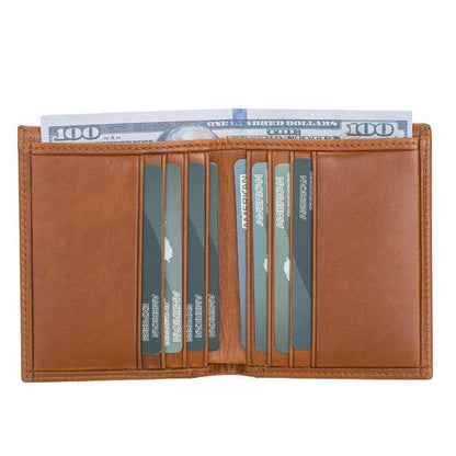 Yetta Leather Card Holder - TORONATA - color_ Tan