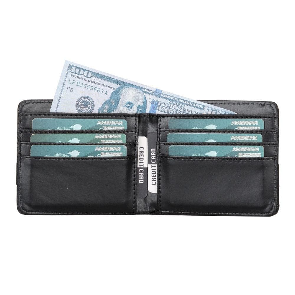 Lio Leather Men's Wallet - TORONATA - color_ Black
