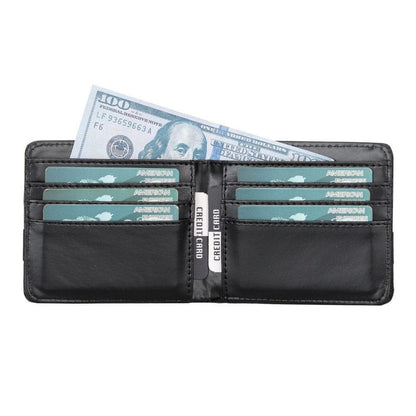Lio Leather Men's Wallet - TORONATA - color_ Black