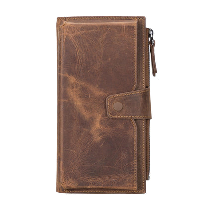 Lozan Leather Wallet - TORONATA - color_ Saddle Brown