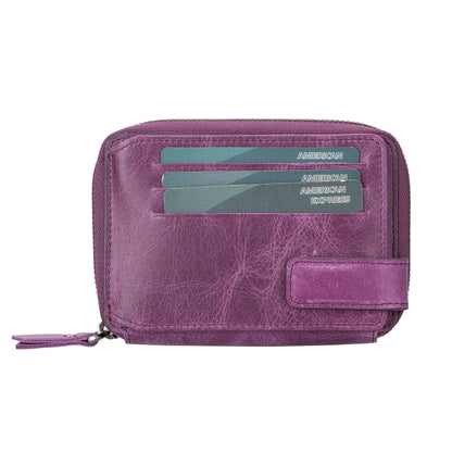 Lugano Leather Wallet - TORONATA - color_ Purple