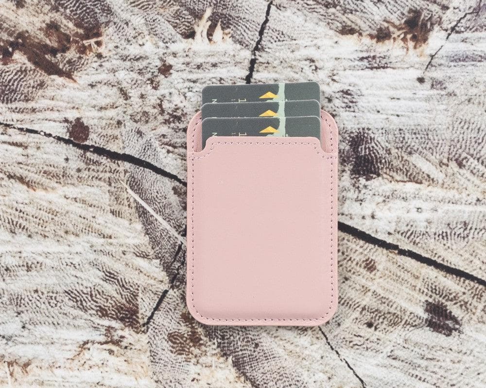 Maggy Leather Magnetic Card Holder - TORONATA - color_ Pink