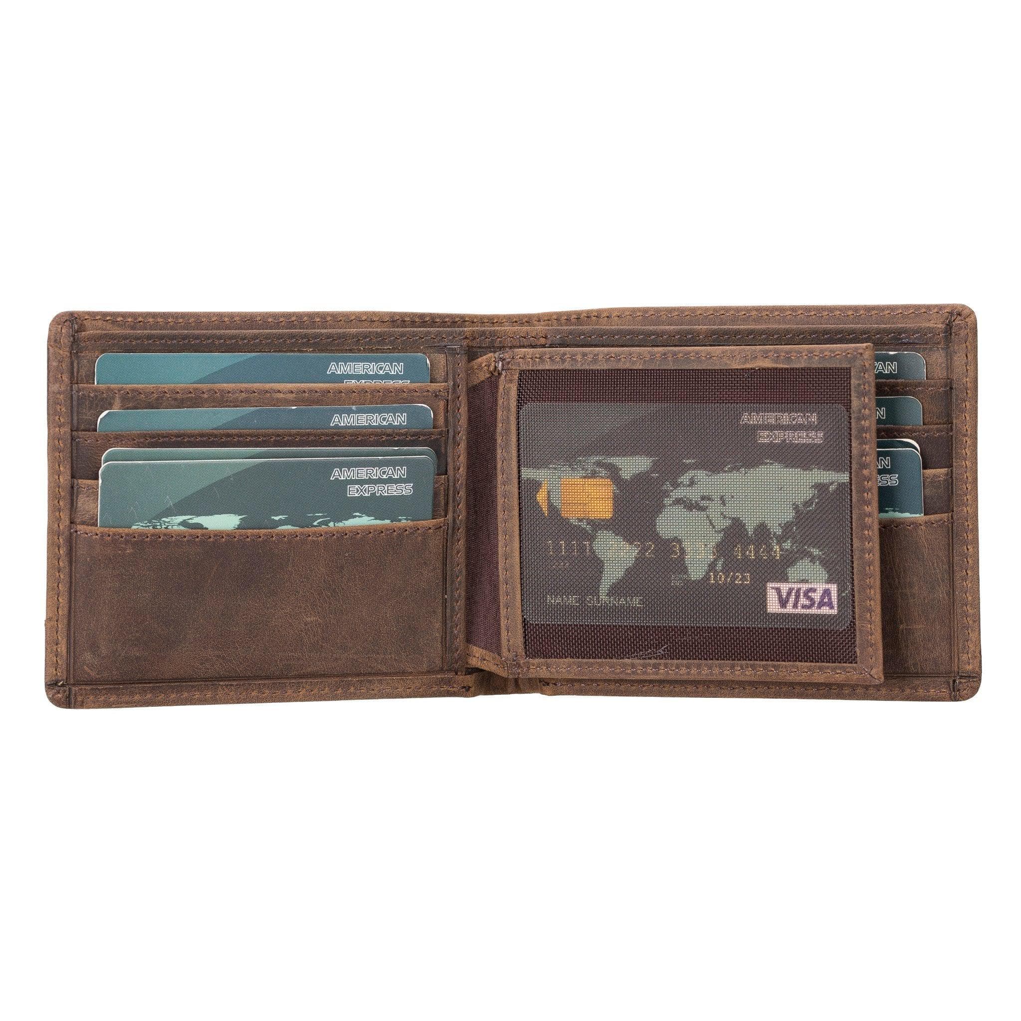 Marky Leather Wallet - TORONATA - color_ Coffee