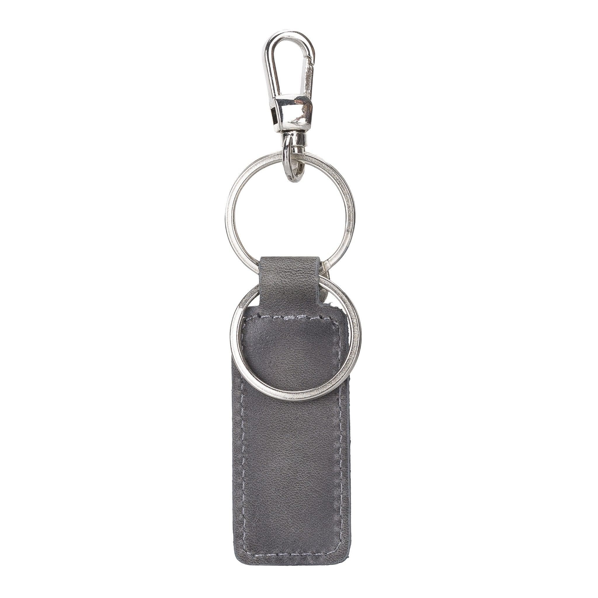 Mina Leather Keyring - TORONATA - color_ Sandy Gray