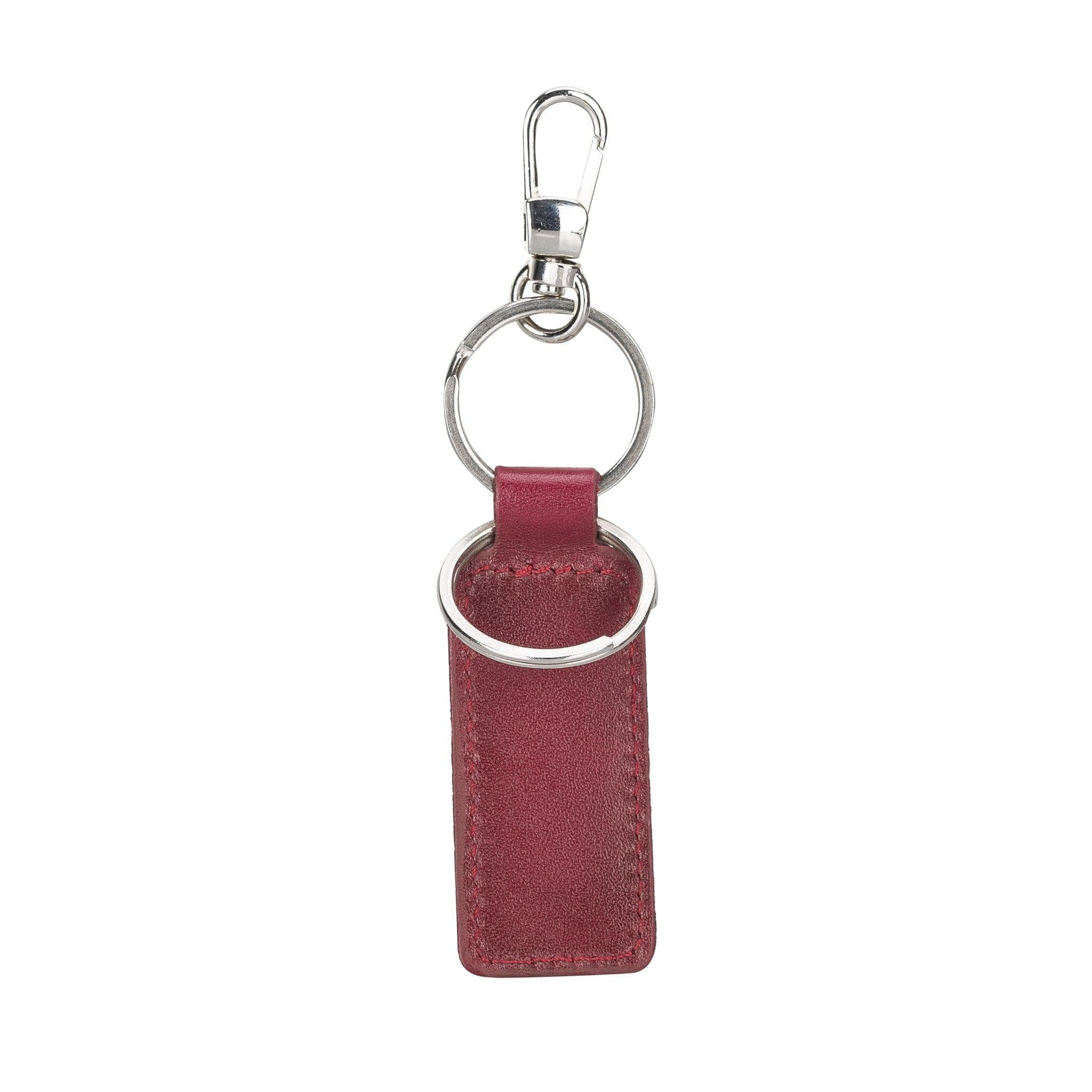 Mina Leather Keyring - TORONATA - color_ Red