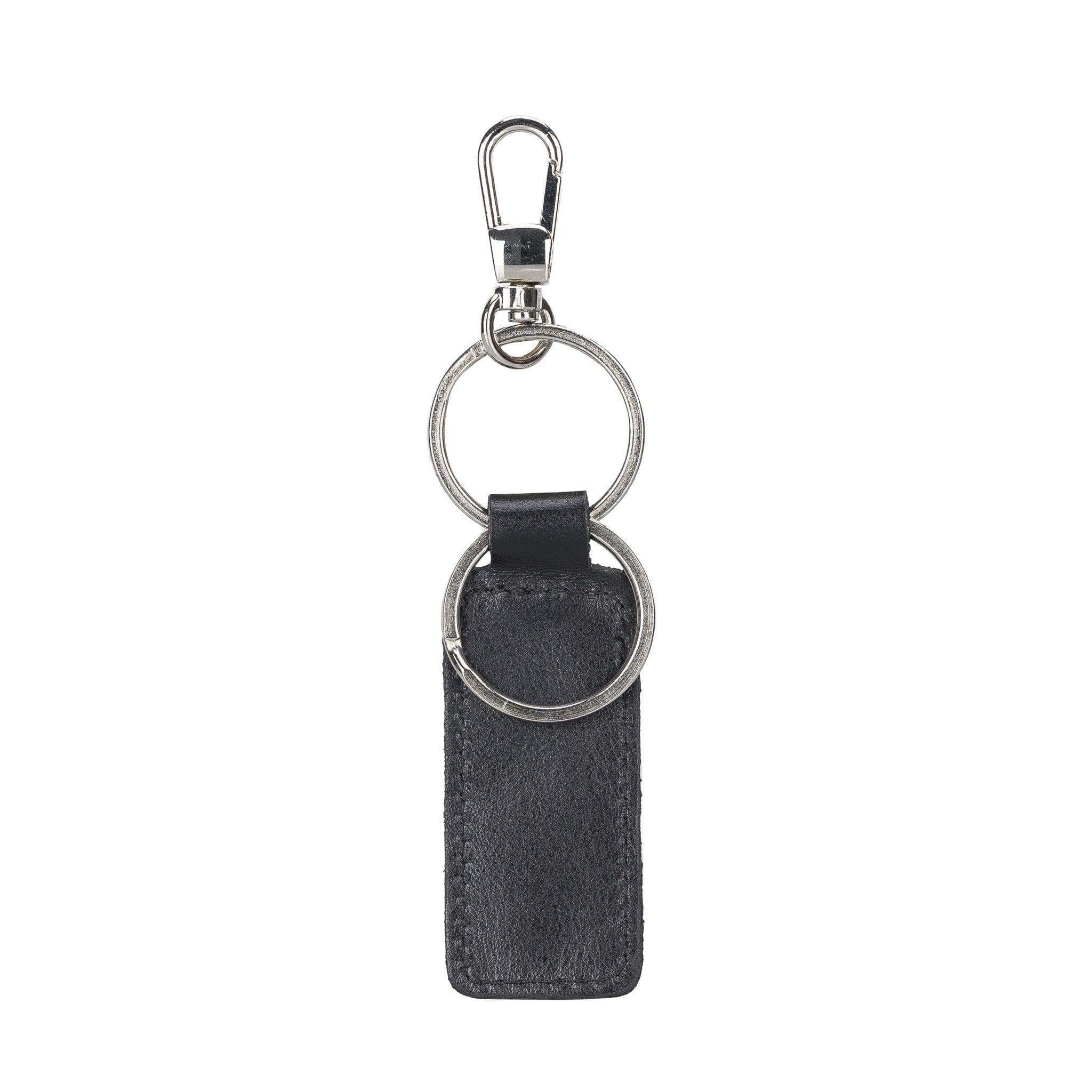 Mina Leather Keyring - TORONATA - color_ Black