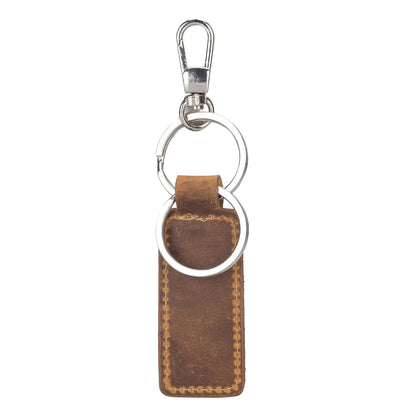 Mina Leather Keyring - TORONATA - color_ Moccasin