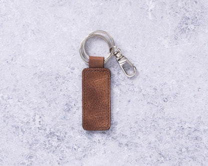 Mina Leather Keyring - TORONATA - color_ Brown