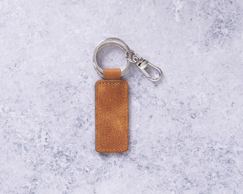 Mina Leather Keyring - TORONATA - color_ Golden Tan