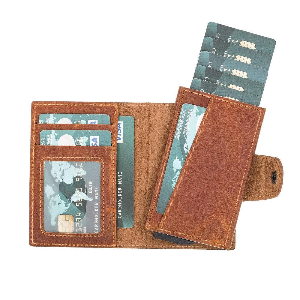 Mondello Leather Detachable Card Holder - TORONATA - color_ Moccasin