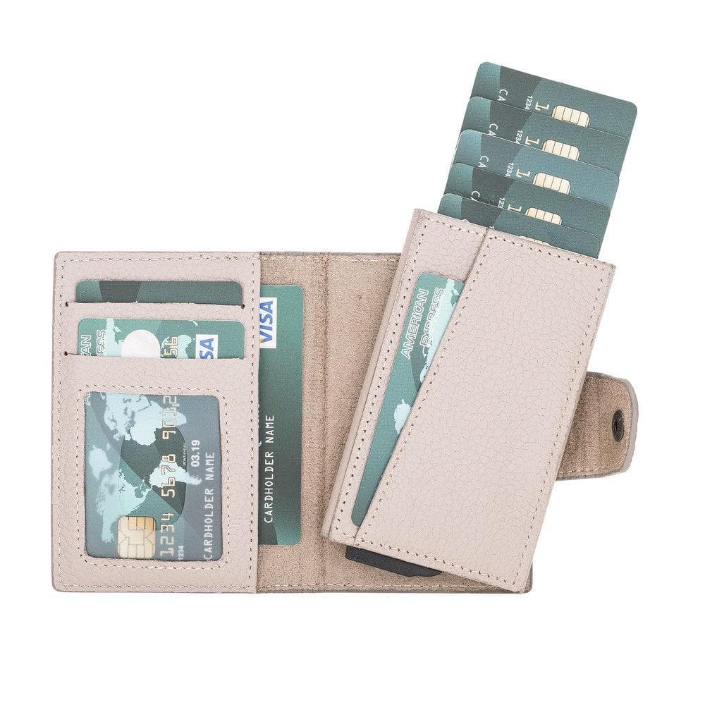 Mondello Leather Detachable Card Holder - TORONATA - color_ Sandy Brown
