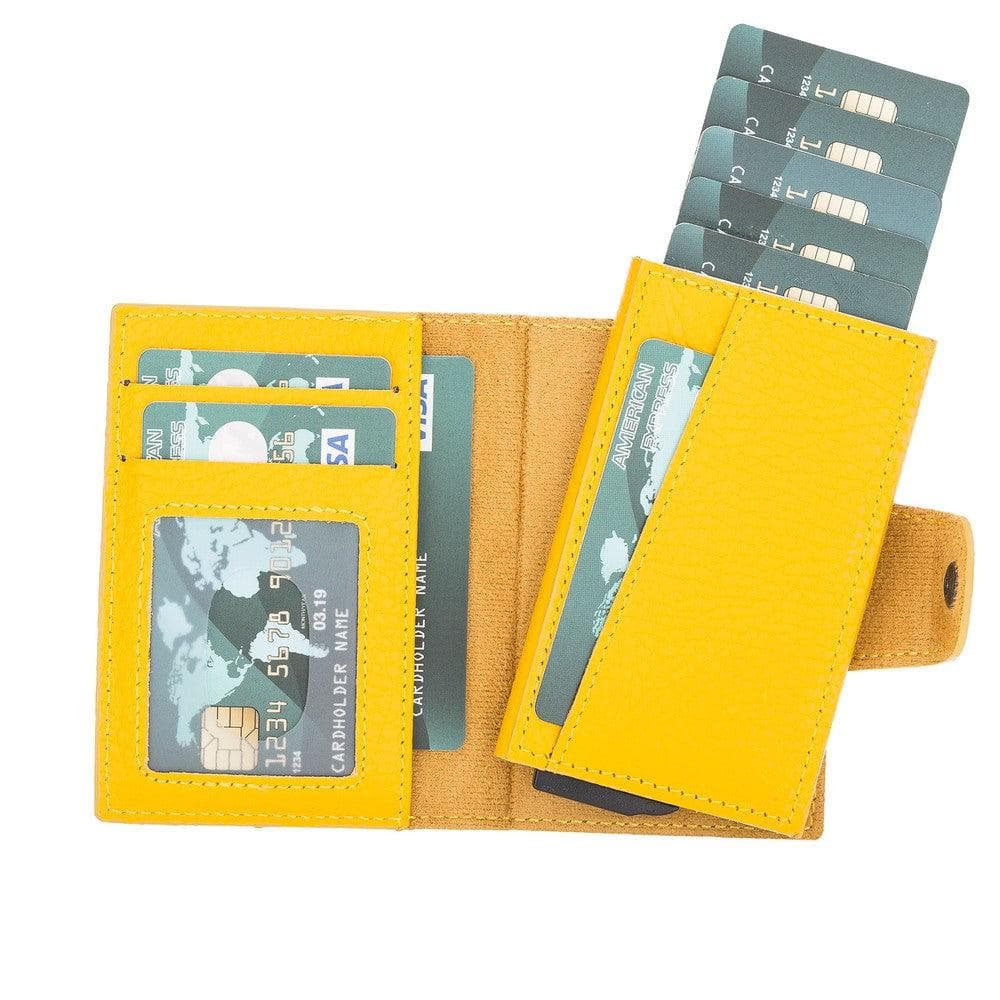 Mondello Leather Detachable Card Holder - TORONATA - color_ Yellow