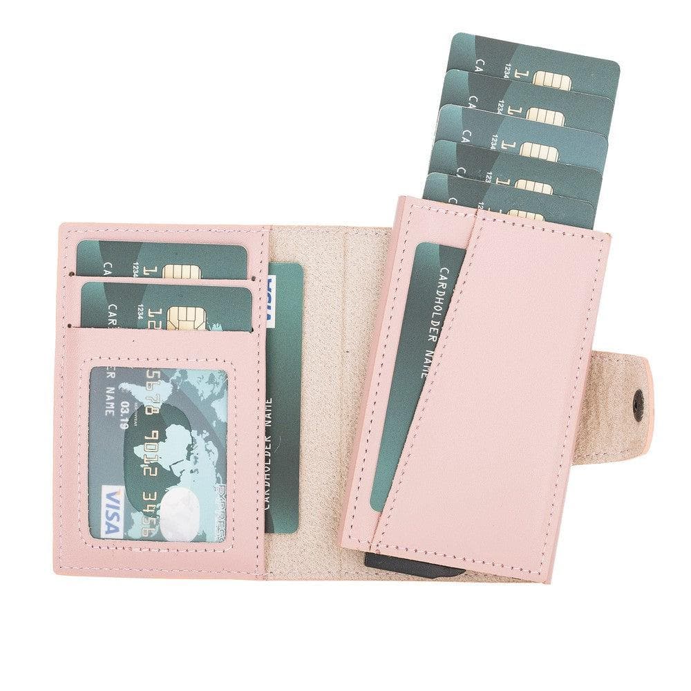 Mondello Leather Detachable Card Holder - TORONATA - color_ Pink
