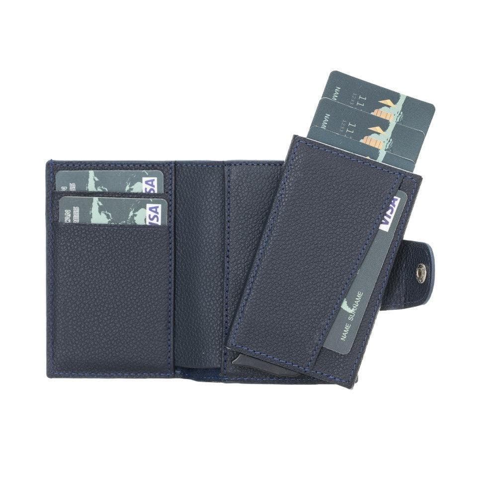 Mondello Leather Detachable Card Holder - TORONATA - color_ Dark Blue