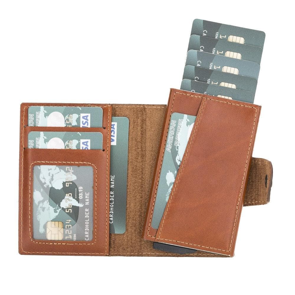 Mondello Leather Detachable Card Holder - TORONATA - color_ Tan