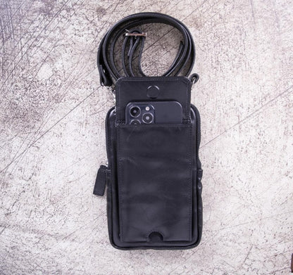 Nino Leather Crossbody Bag - TORONATA - color_ Black