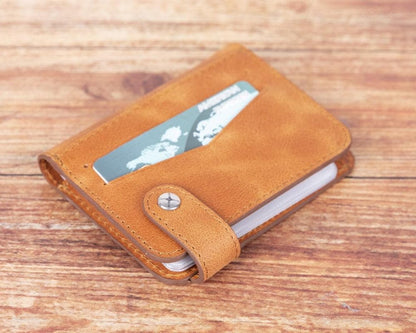 Oscar Leather Card Holder - TORONATA - color_ Sandy Tan