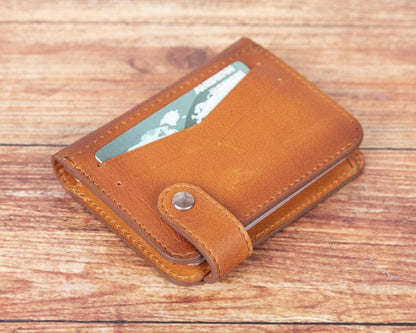 Oscar Leather Card Holder - TORONATA - color_ Tan