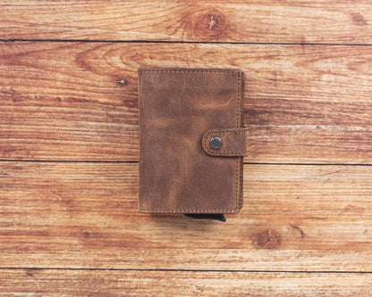 Palermo Zip Mechanical Leather Card Holder - TORONATA - color_