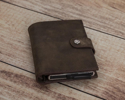 Palermo Zip Mechanical Leather Card Holder - TORONATA - color_