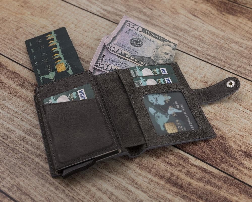 Palermo Zip Mechanical Leather Card Holder - TORONATA - color_