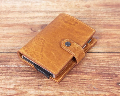 Palermo Zip Mechanical Leather Card Holder - TORONATA - color_