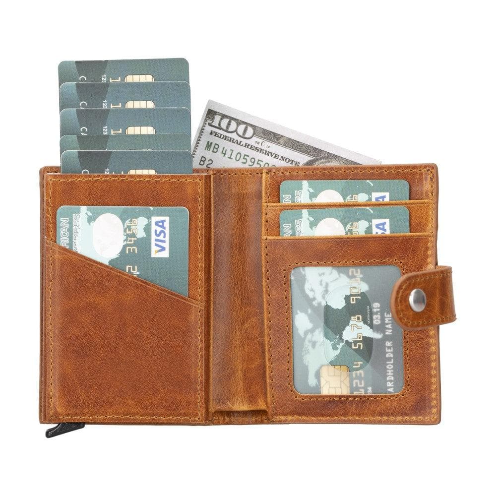 Palertag Zip Mechanical Leather Card Holder with AirTag Slot - TORONATA - color_