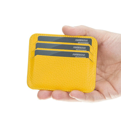 Pedro Leather Card Holder - TORONATA - color_ Yellow