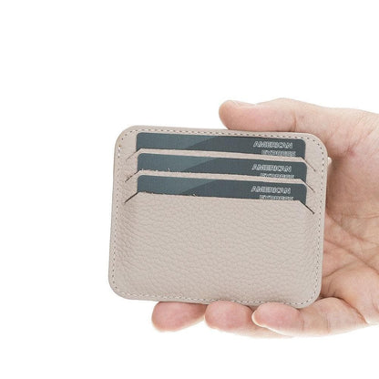 Pedro Leather Card Holder - TORONATA - color_ Sandy Brown