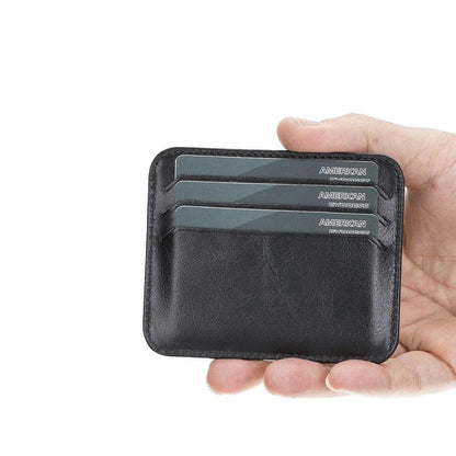 Pedro Leather Card Holder - TORONATA - color_ Black