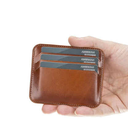 Pedro Leather Card Holder - TORONATA - color_ Tan