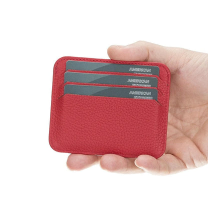 Pedro Leather Card Holder - TORONATA - color_ Crimson
