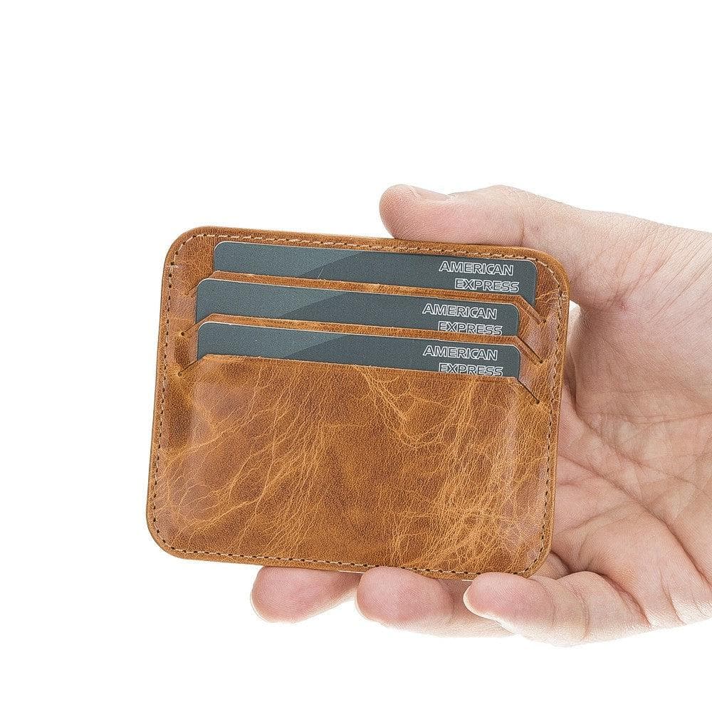 Pedro Leather Card Holder - TORONATA - color_ Sandy Tan