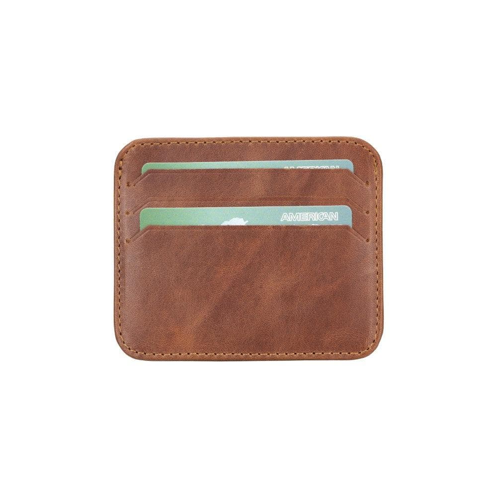 Pedro Leather Card Holder - TORONATA - color_ Saddle Espresso
