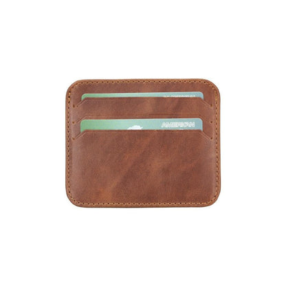 Pedro Leather Card Holder - TORONATA - color_ Saddle Espresso