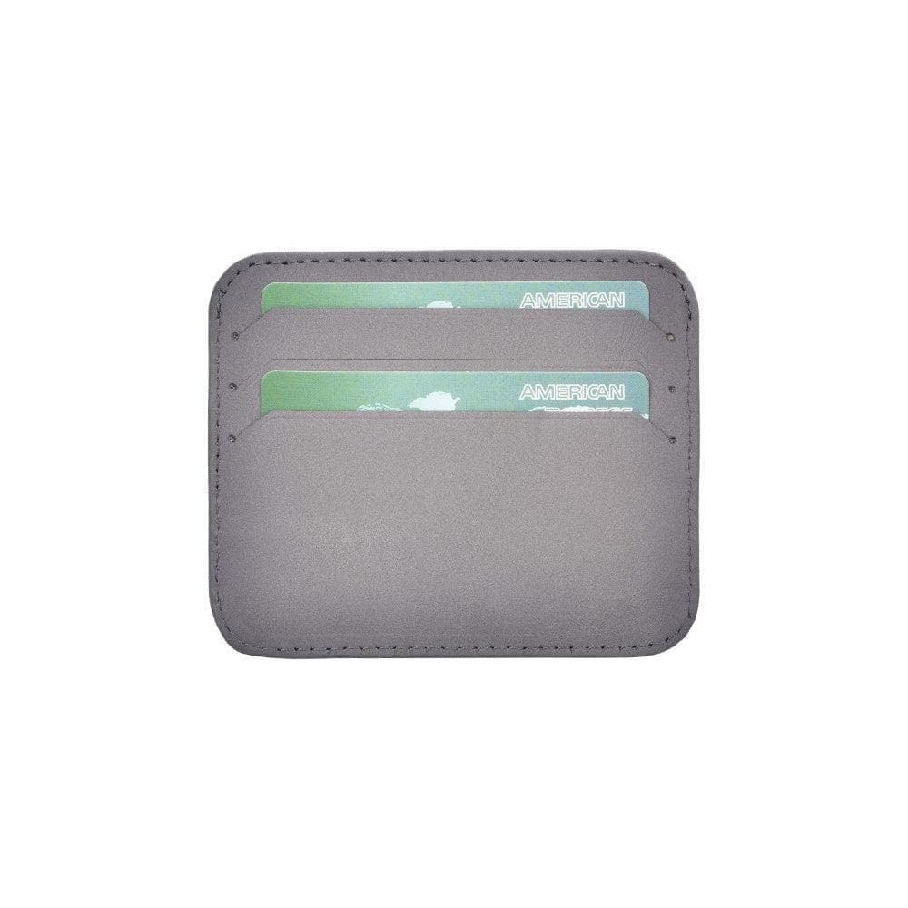 Pedro Leather Card Holder - TORONATA - color_ Sandy Gray