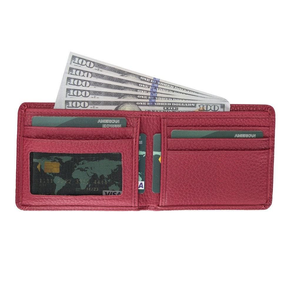 Pier Leather Wallet - TORONATA - color_ Maroon