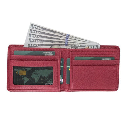 Pier Leather Wallet - TORONATA - color_ Maroon