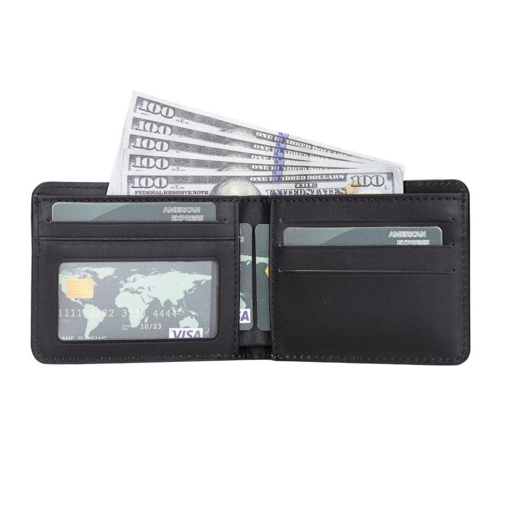 Pier Leather Wallet - TORONATA - color_ Coal