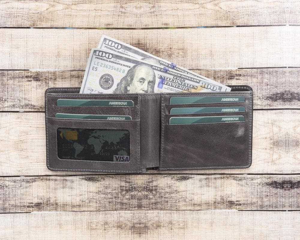 Pier Leather Wallet - TORONATA - color_ Sandy Gray