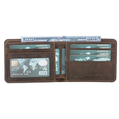Pier Leather Wallet - TORONATA - color_ Coffee