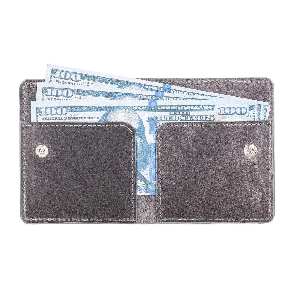 Robin Leather Wallet - TORONATA - color_ Gray
