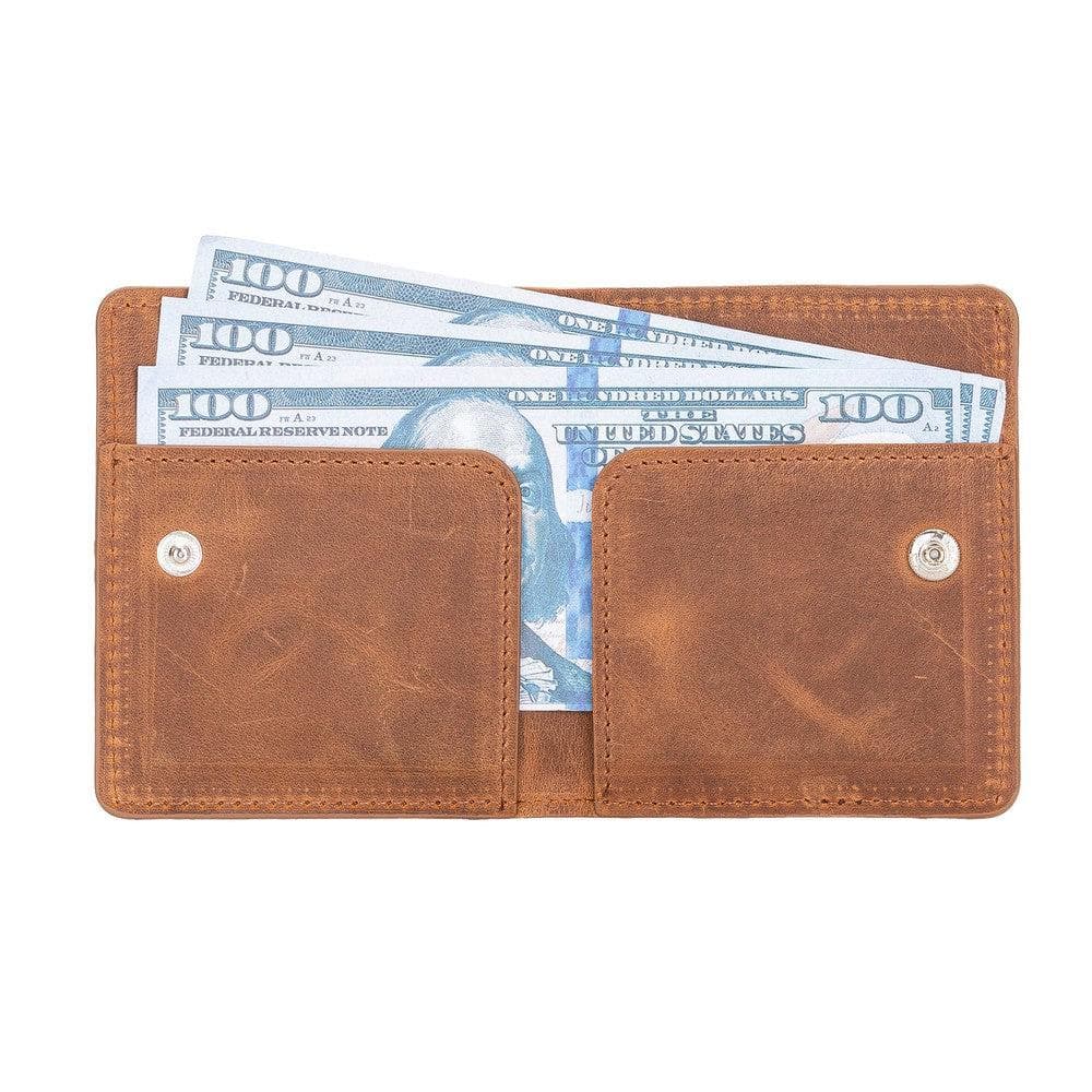 Robin Leather Wallet - TORONATA - color_ Saddle Brown