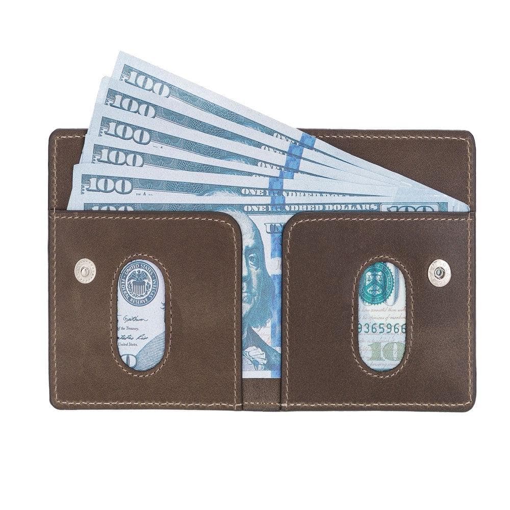 Robin Leather Wallet - TORONATA - color_ Sandy Coffee