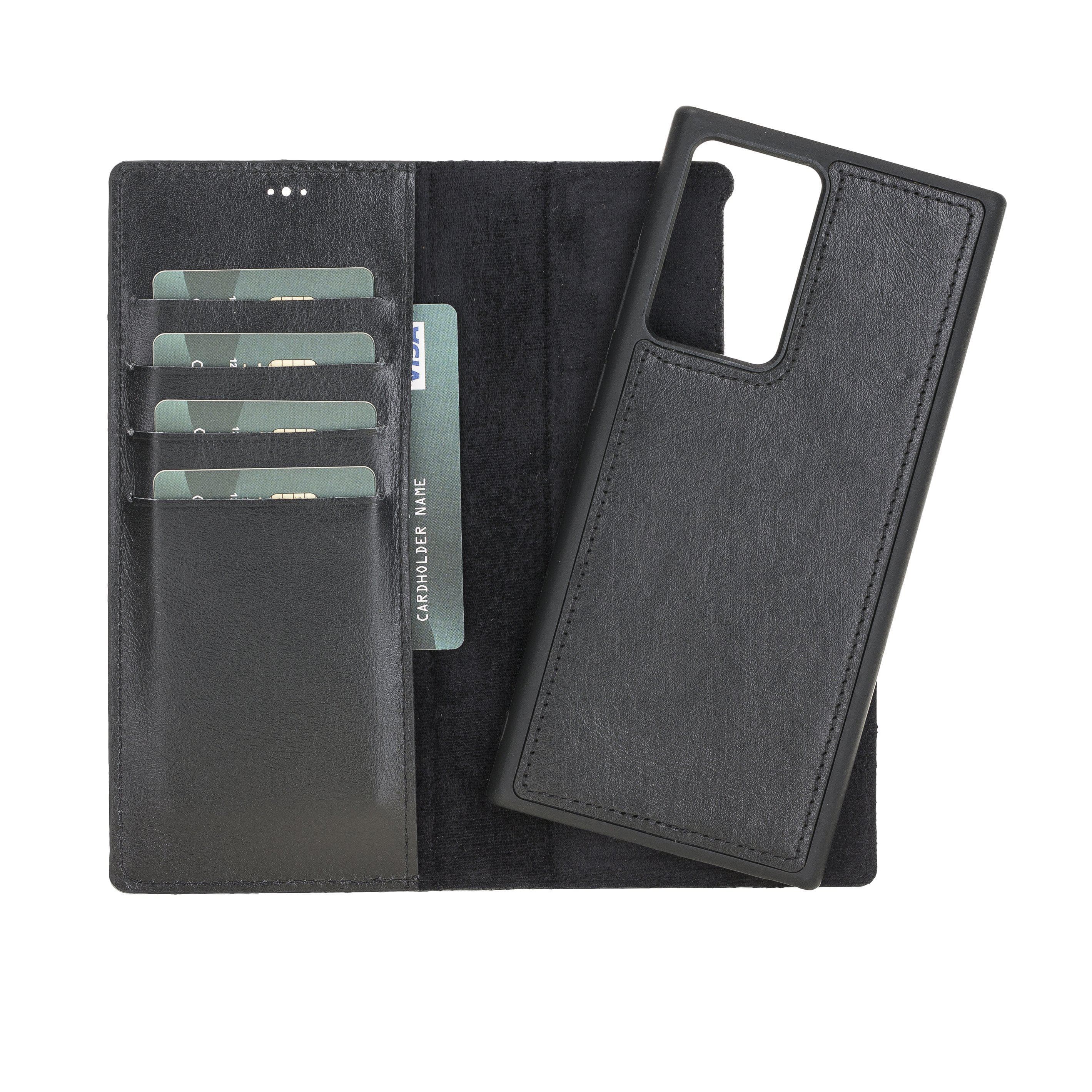 Magic Samsung Galaxy Note 20 Ultra Leather Detachable Wallet Case - TORONATA - color_ Black