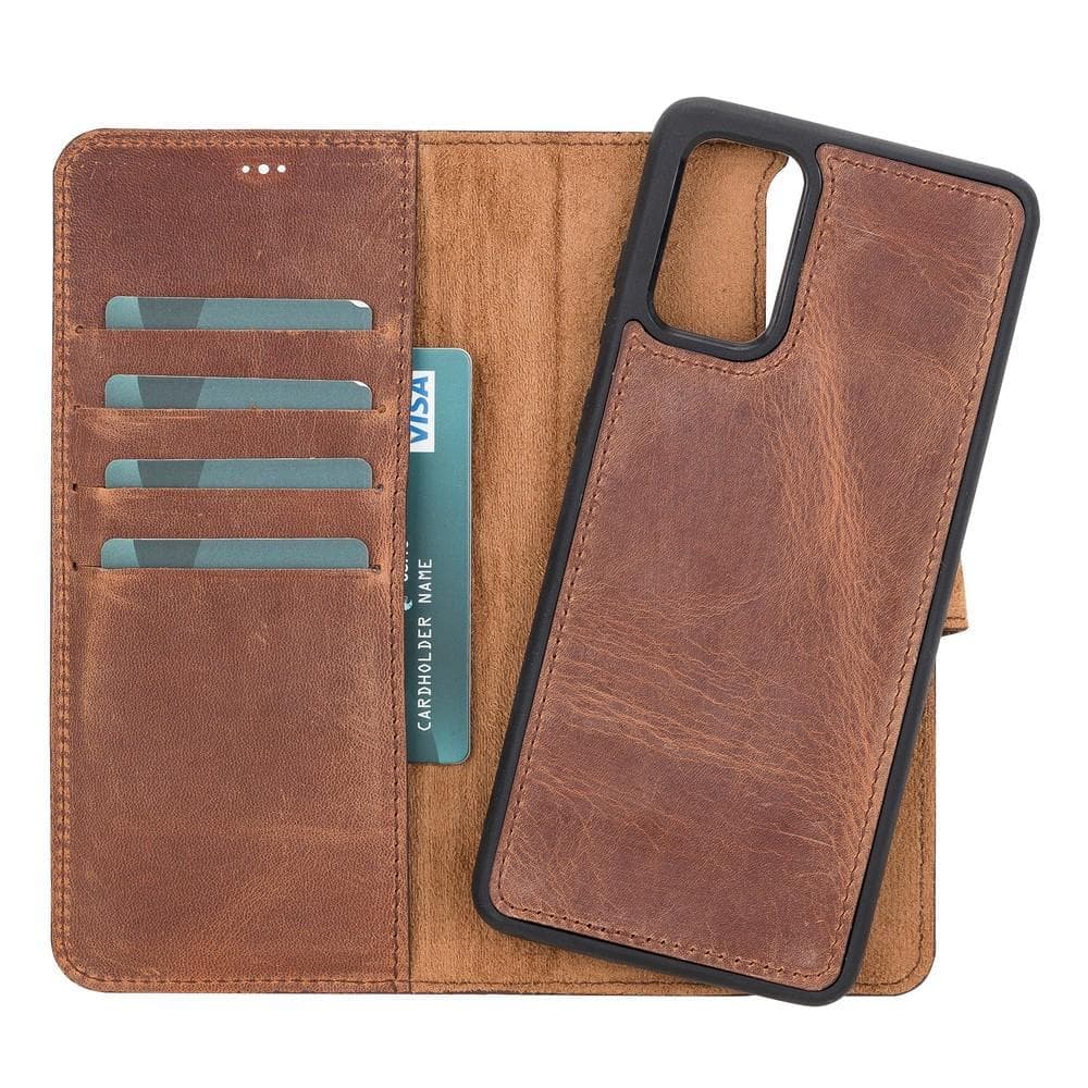 Magic Samsung Galaxy S20 FE Leather Detachable Wallet Case - TORONATA - color_ Black