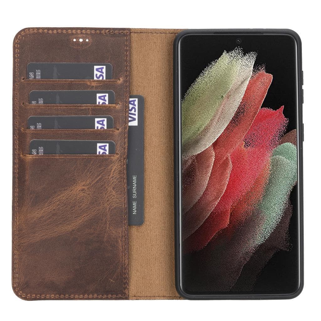 Magic Samsung Galaxy S21 FE (Fan Edition) Leather Detachable Wallet Case - TORONATA - color_