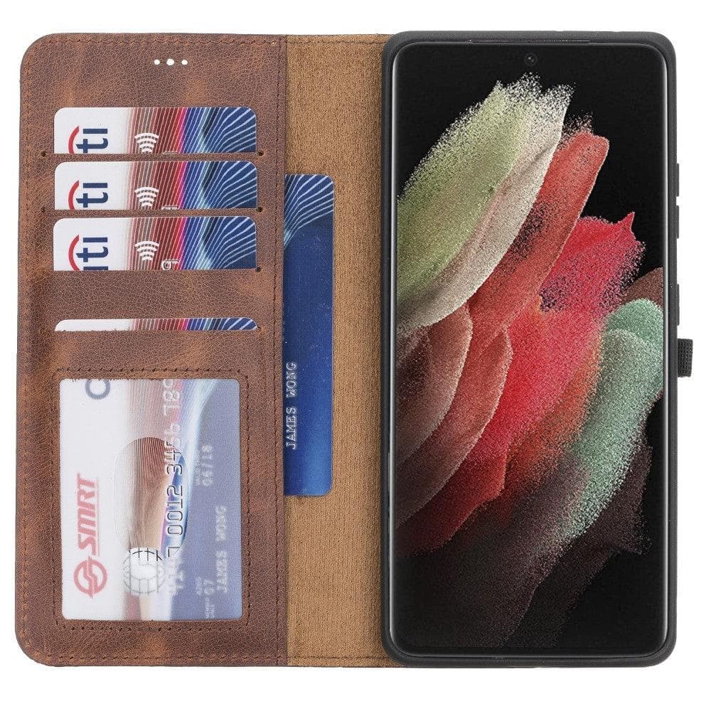 Magic Samsung Galaxy S21 FE (Fan Edition) Leather Detachable Wallet Case - TORONATA - color_